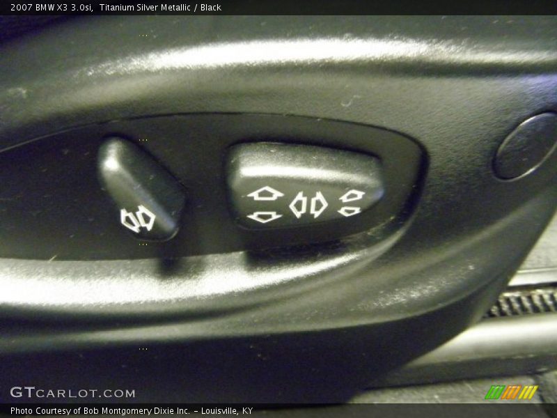 Titanium Silver Metallic / Black 2007 BMW X3 3.0si