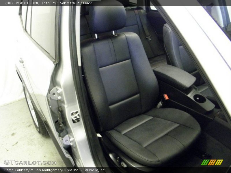Titanium Silver Metallic / Black 2007 BMW X3 3.0si