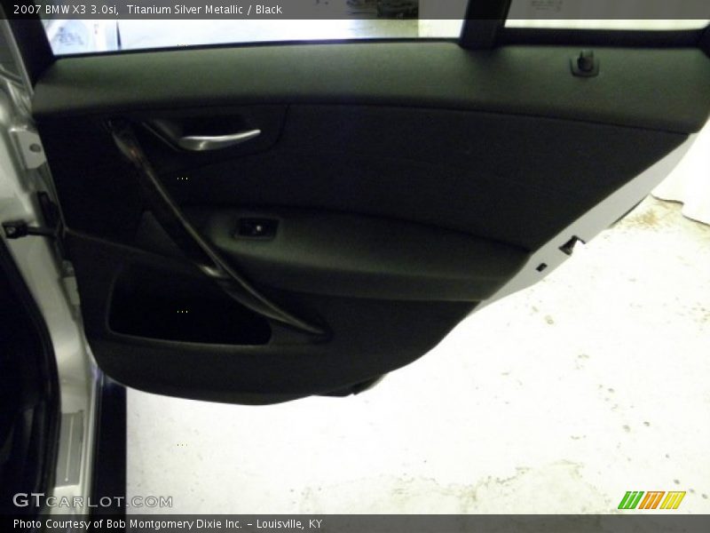 Titanium Silver Metallic / Black 2007 BMW X3 3.0si