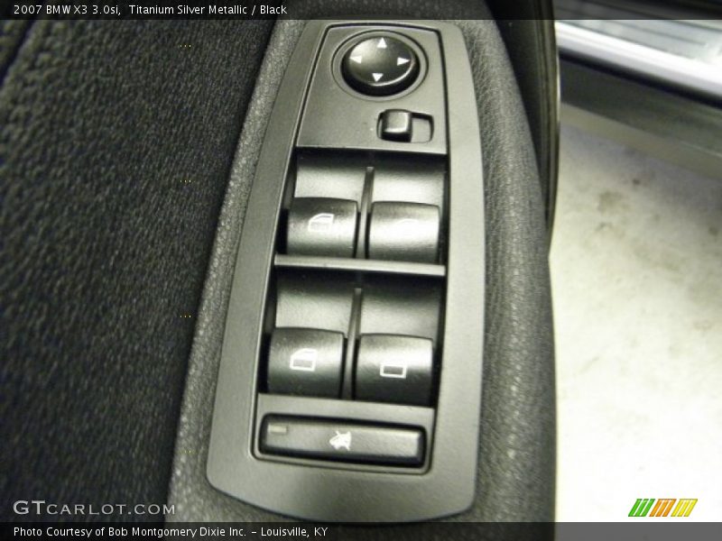 Titanium Silver Metallic / Black 2007 BMW X3 3.0si