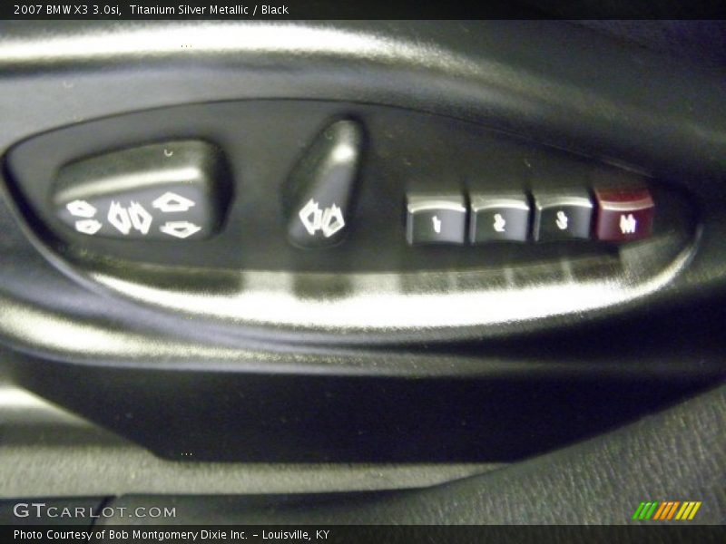 Titanium Silver Metallic / Black 2007 BMW X3 3.0si