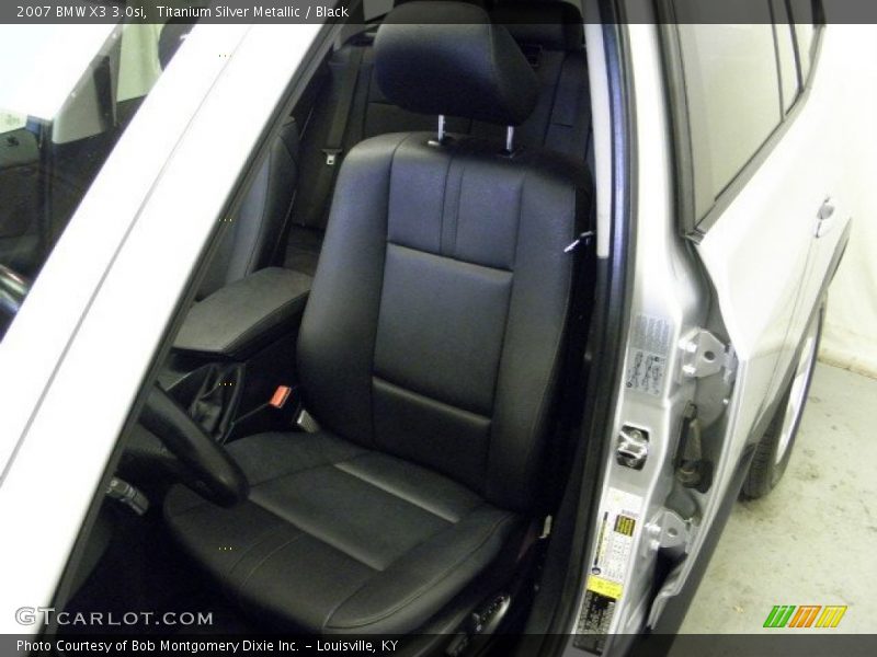 Titanium Silver Metallic / Black 2007 BMW X3 3.0si