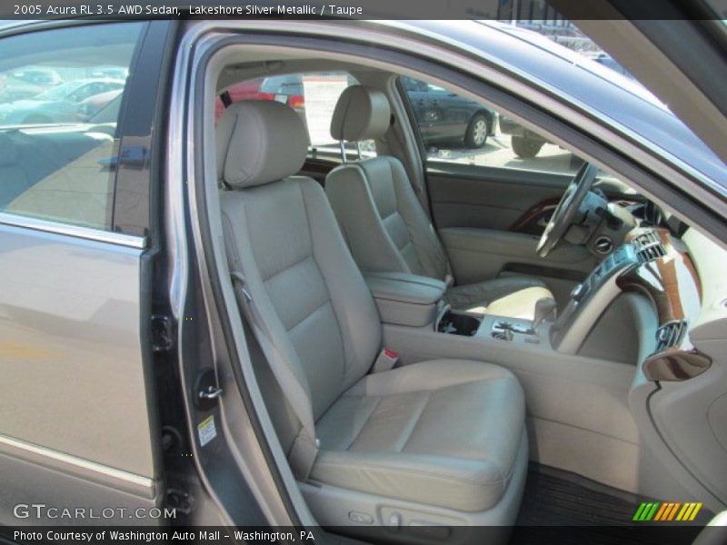 Lakeshore Silver Metallic / Taupe 2005 Acura RL 3.5 AWD Sedan