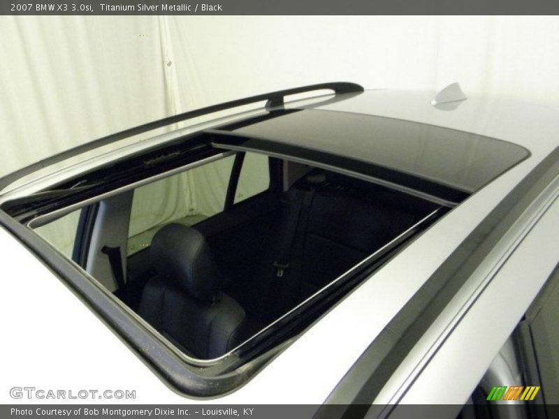 Titanium Silver Metallic / Black 2007 BMW X3 3.0si