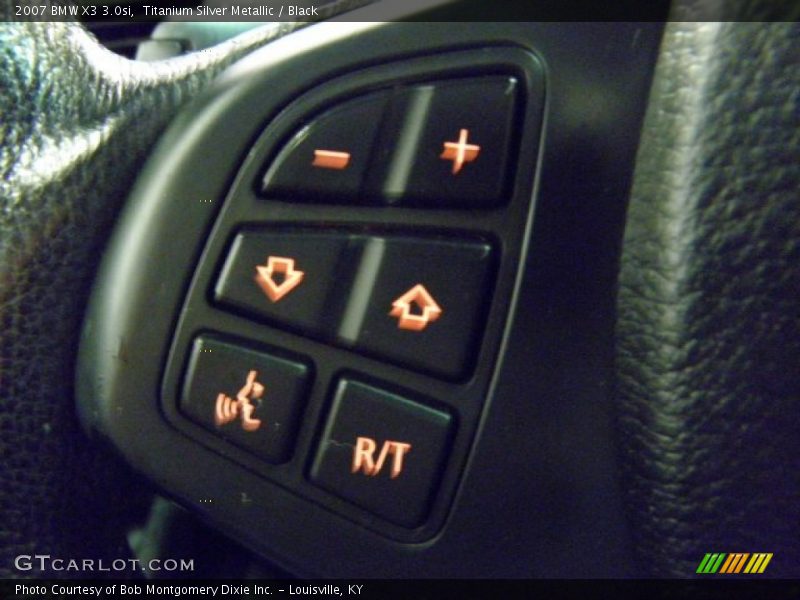 Titanium Silver Metallic / Black 2007 BMW X3 3.0si