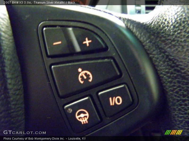 Titanium Silver Metallic / Black 2007 BMW X3 3.0si