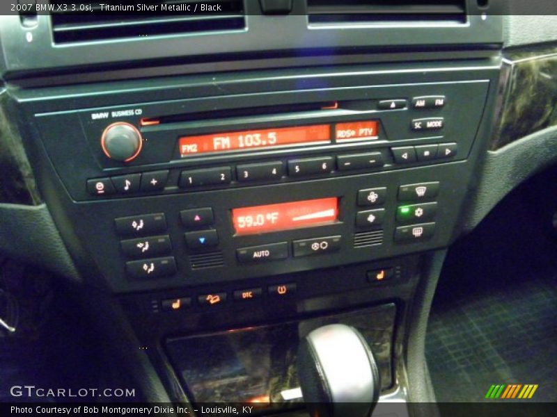 Titanium Silver Metallic / Black 2007 BMW X3 3.0si