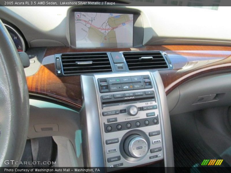 Controls of 2005 RL 3.5 AWD Sedan