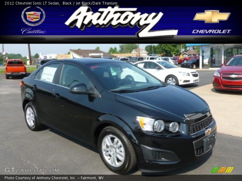 Black / Jet Black/Dark Titanium 2012 Chevrolet Sonic LT Sedan