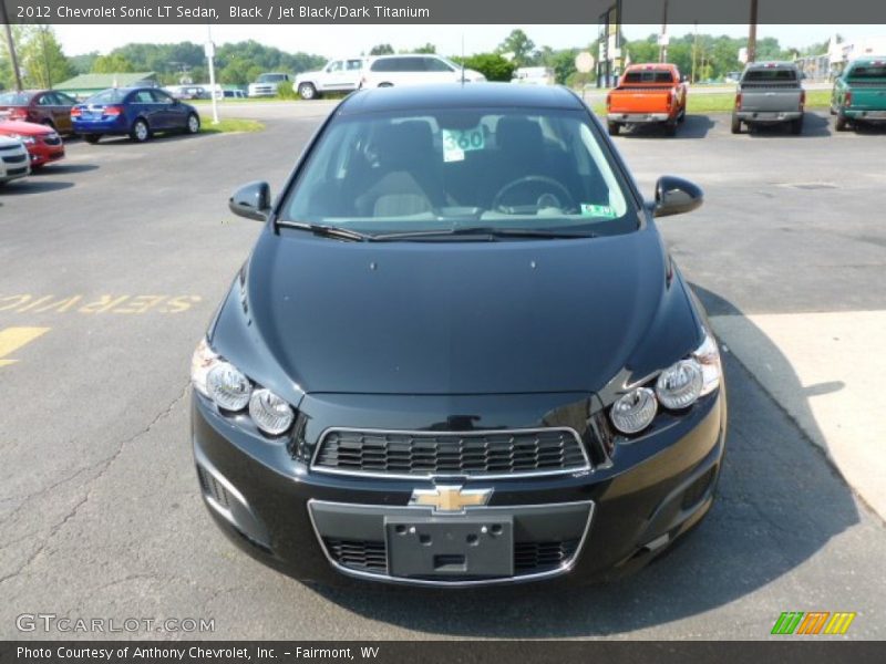 Black / Jet Black/Dark Titanium 2012 Chevrolet Sonic LT Sedan