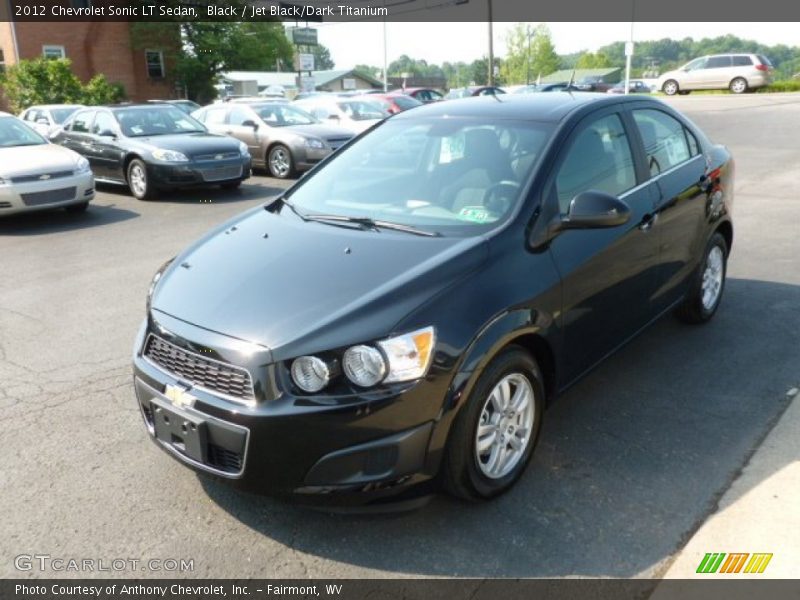 Black / Jet Black/Dark Titanium 2012 Chevrolet Sonic LT Sedan