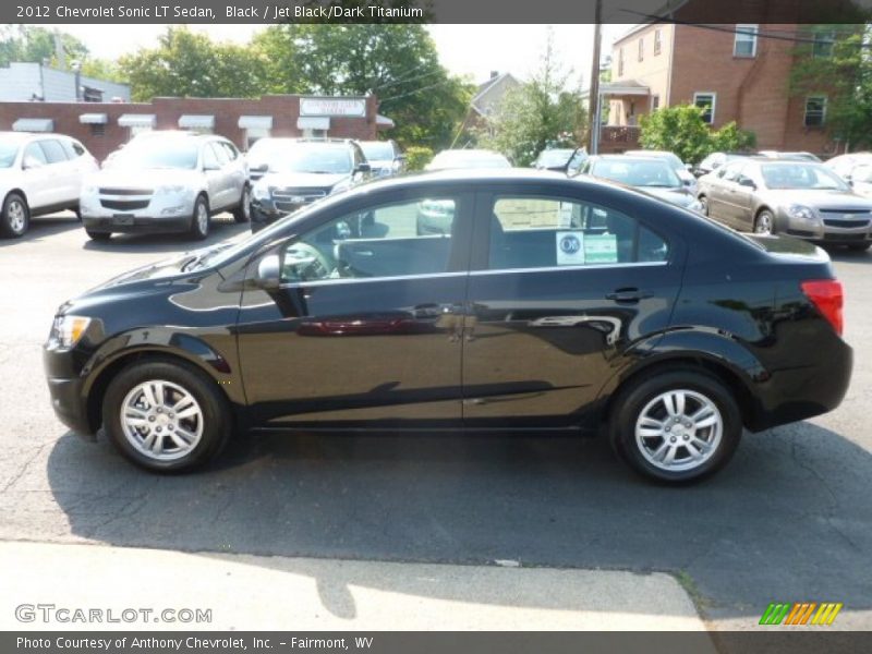 Black / Jet Black/Dark Titanium 2012 Chevrolet Sonic LT Sedan