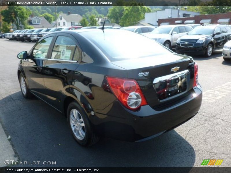 Black / Jet Black/Dark Titanium 2012 Chevrolet Sonic LT Sedan