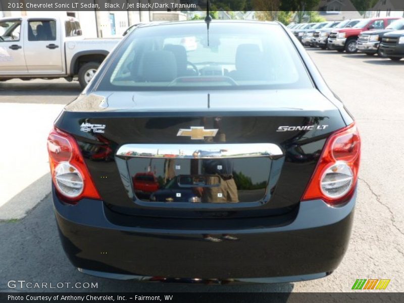 Black / Jet Black/Dark Titanium 2012 Chevrolet Sonic LT Sedan