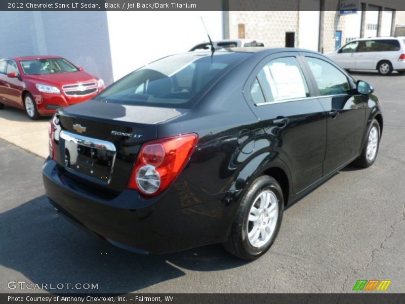 Black / Jet Black/Dark Titanium 2012 Chevrolet Sonic LT Sedan