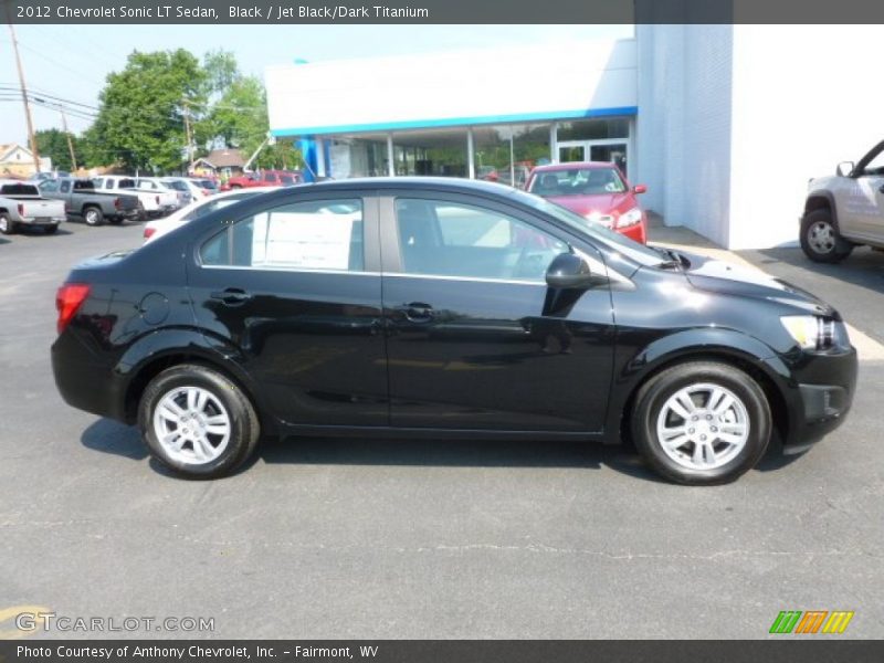 Black / Jet Black/Dark Titanium 2012 Chevrolet Sonic LT Sedan