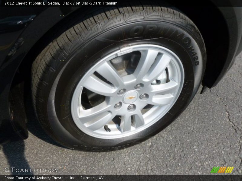 Black / Jet Black/Dark Titanium 2012 Chevrolet Sonic LT Sedan