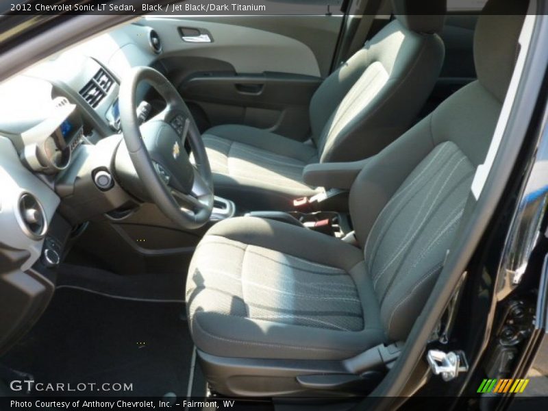 Black / Jet Black/Dark Titanium 2012 Chevrolet Sonic LT Sedan
