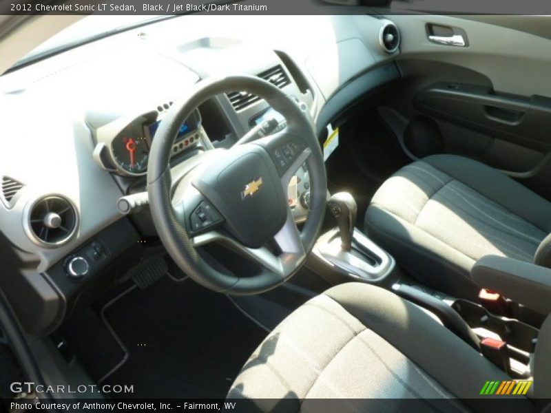 Black / Jet Black/Dark Titanium 2012 Chevrolet Sonic LT Sedan
