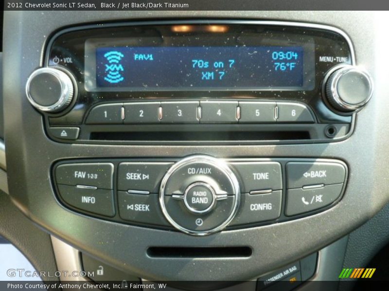 Black / Jet Black/Dark Titanium 2012 Chevrolet Sonic LT Sedan