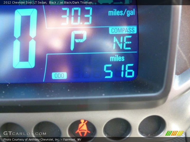 Black / Jet Black/Dark Titanium 2012 Chevrolet Sonic LT Sedan
