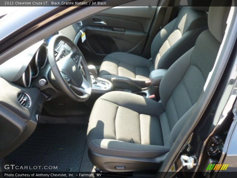 Black Granite Metallic / Jet Black 2012 Chevrolet Cruze LT