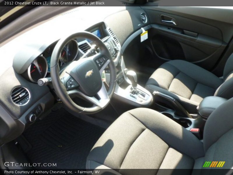 Black Granite Metallic / Jet Black 2012 Chevrolet Cruze LT
