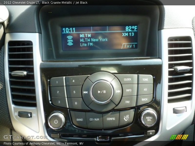 Black Granite Metallic / Jet Black 2012 Chevrolet Cruze LT