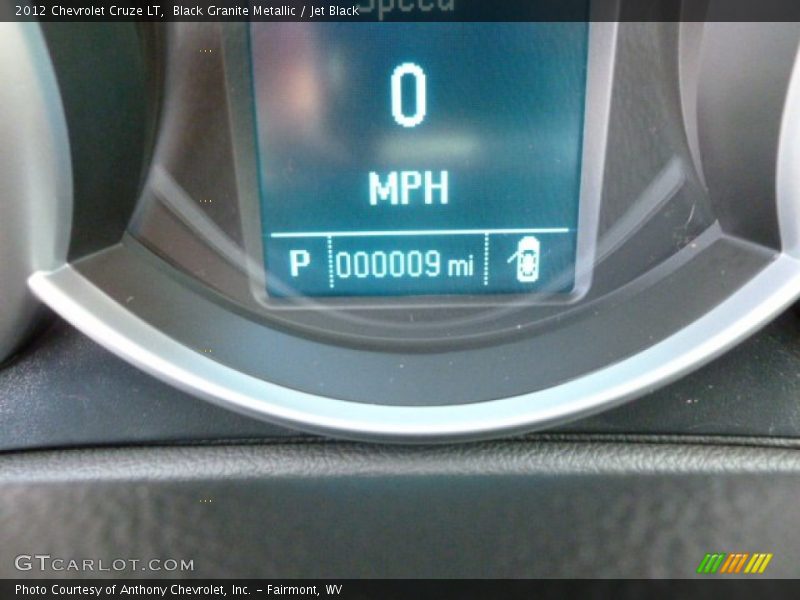 Black Granite Metallic / Jet Black 2012 Chevrolet Cruze LT