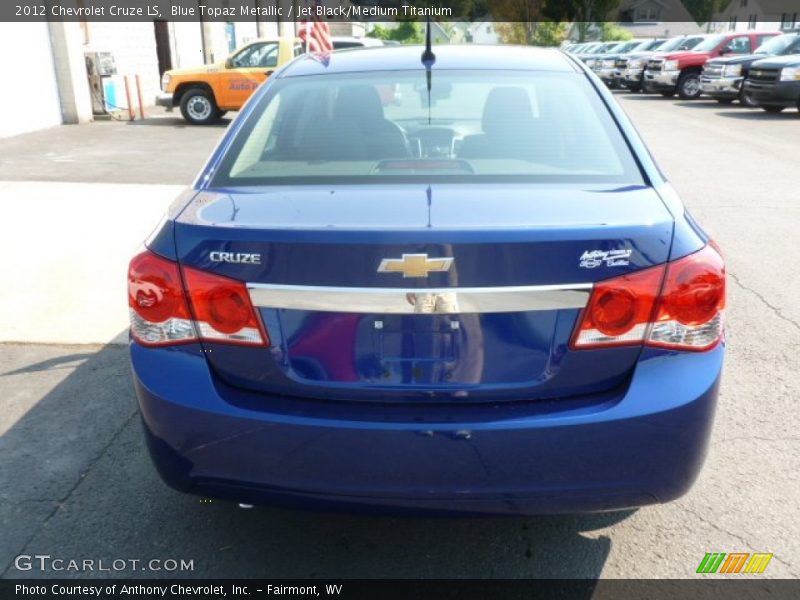 Blue Topaz Metallic / Jet Black/Medium Titanium 2012 Chevrolet Cruze LS