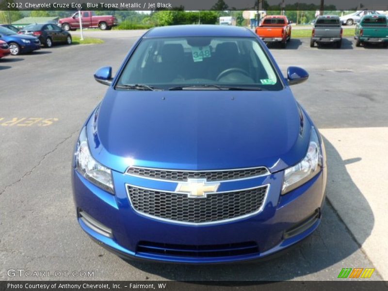 Blue Topaz Metallic / Jet Black 2012 Chevrolet Cruze Eco