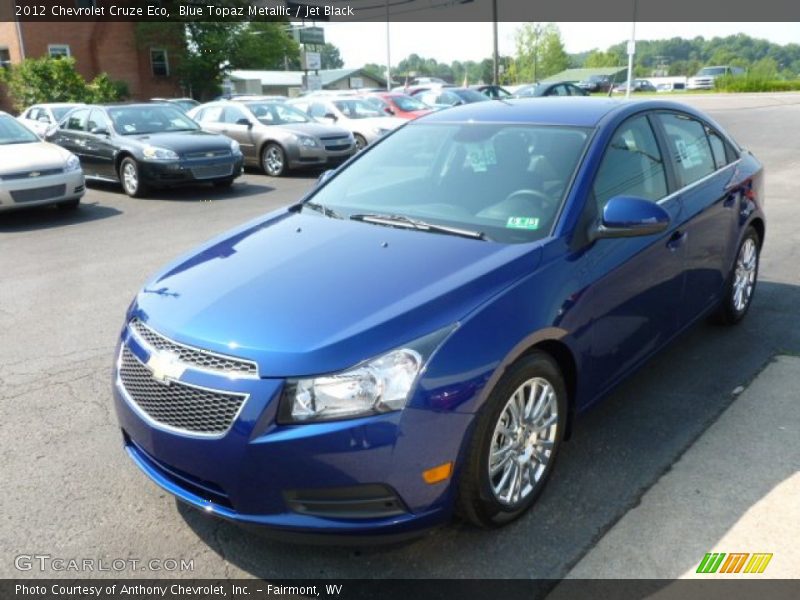 Blue Topaz Metallic / Jet Black 2012 Chevrolet Cruze Eco