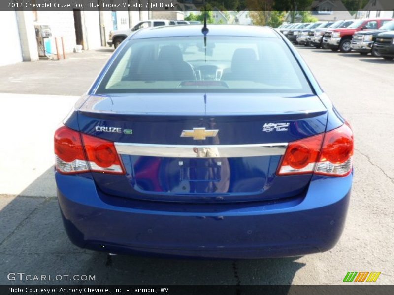 Blue Topaz Metallic / Jet Black 2012 Chevrolet Cruze Eco
