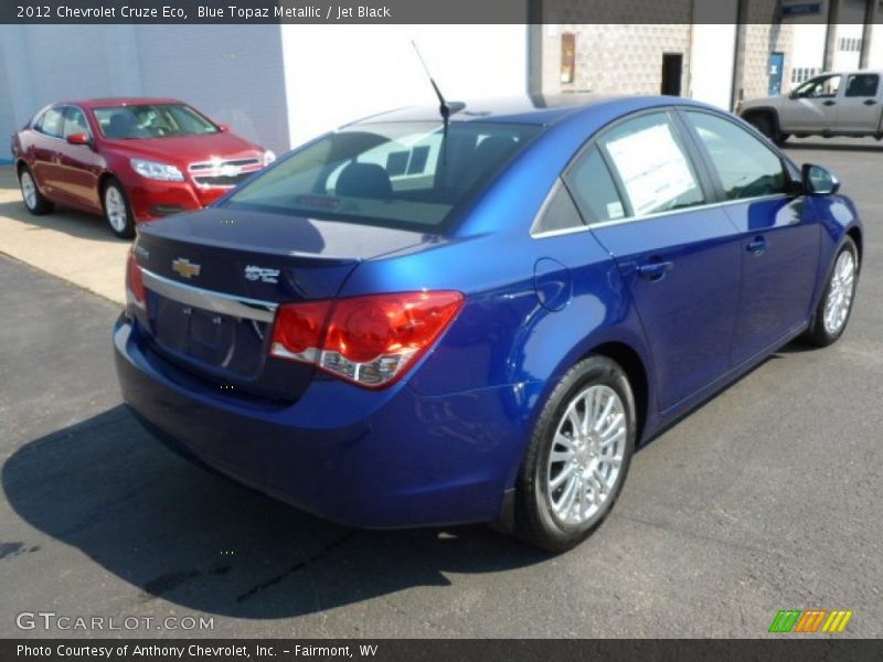 Blue Topaz Metallic / Jet Black 2012 Chevrolet Cruze Eco
