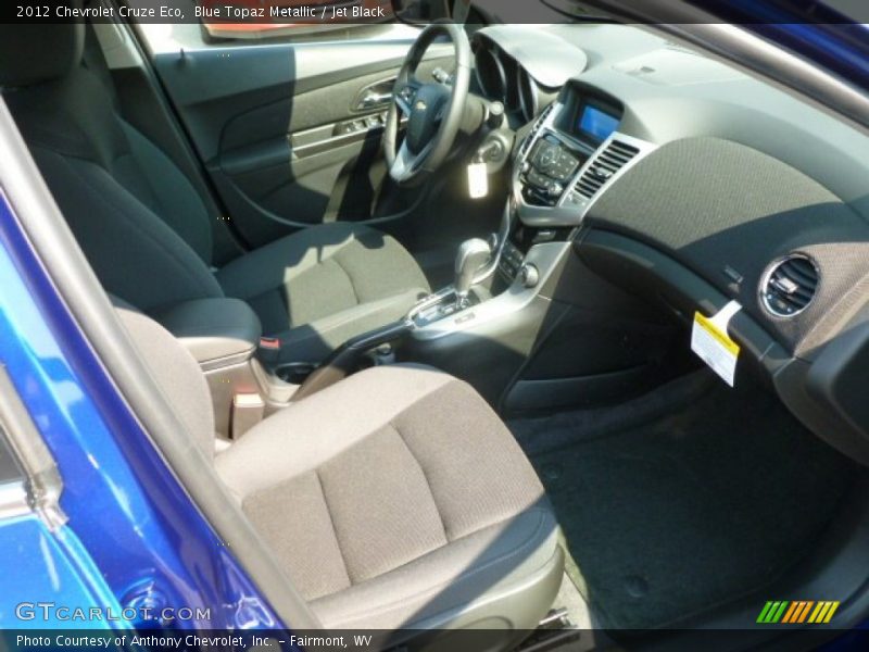 Blue Topaz Metallic / Jet Black 2012 Chevrolet Cruze Eco