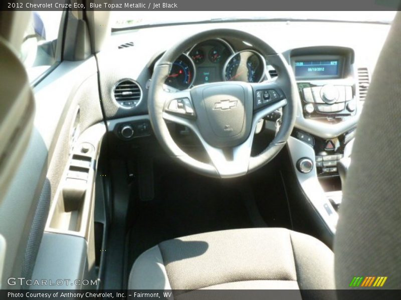 Blue Topaz Metallic / Jet Black 2012 Chevrolet Cruze Eco