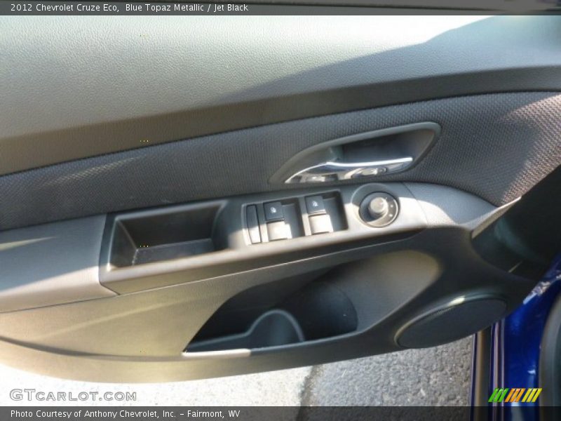 Blue Topaz Metallic / Jet Black 2012 Chevrolet Cruze Eco