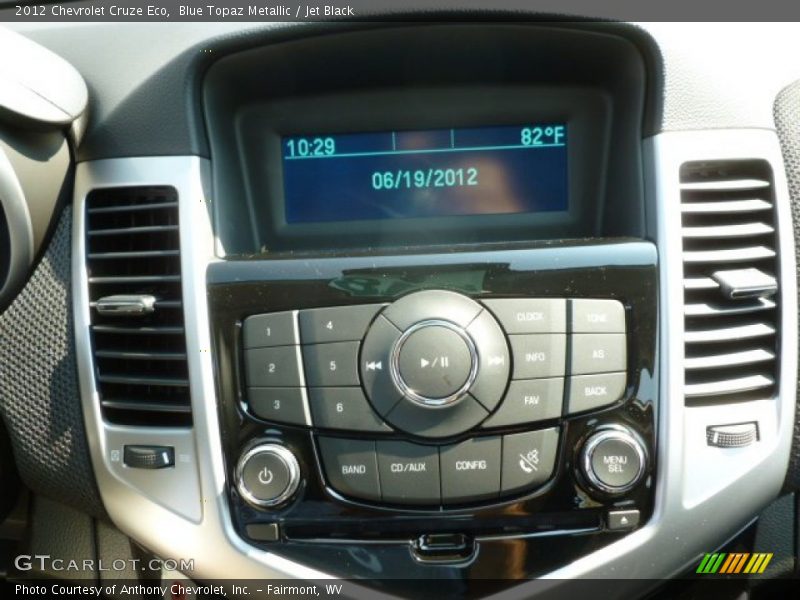 Blue Topaz Metallic / Jet Black 2012 Chevrolet Cruze Eco