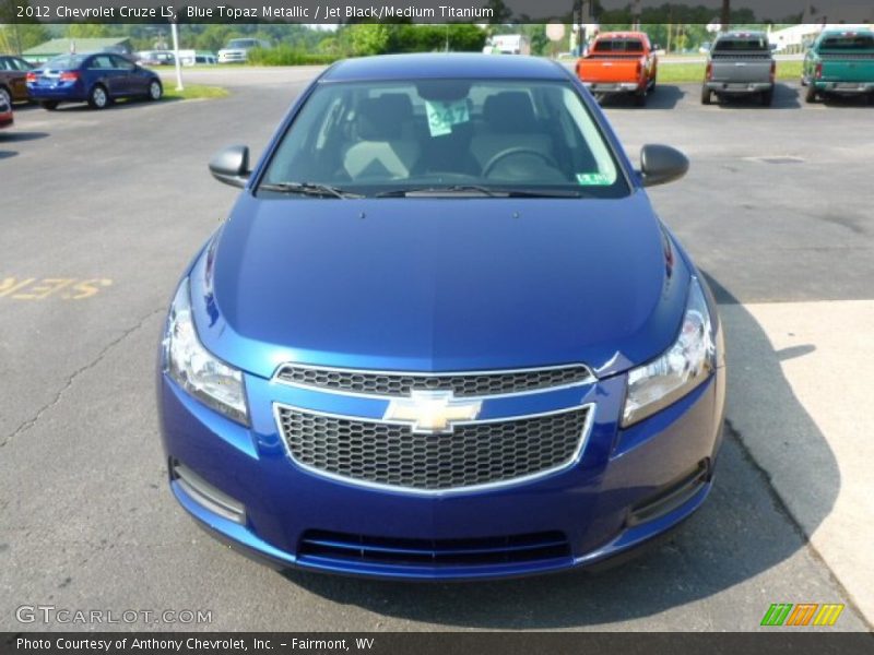 Blue Topaz Metallic / Jet Black/Medium Titanium 2012 Chevrolet Cruze LS