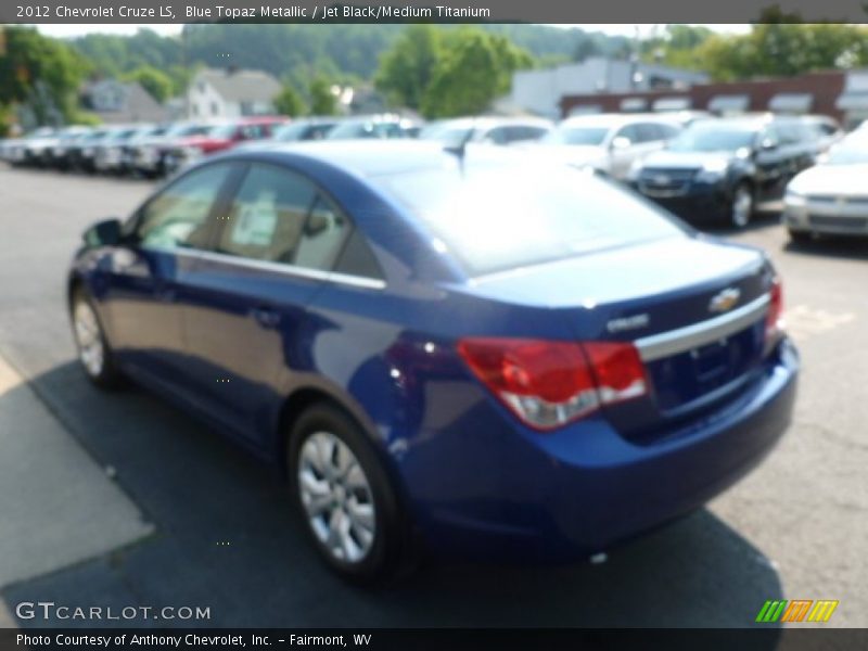 Blue Topaz Metallic / Jet Black/Medium Titanium 2012 Chevrolet Cruze LS