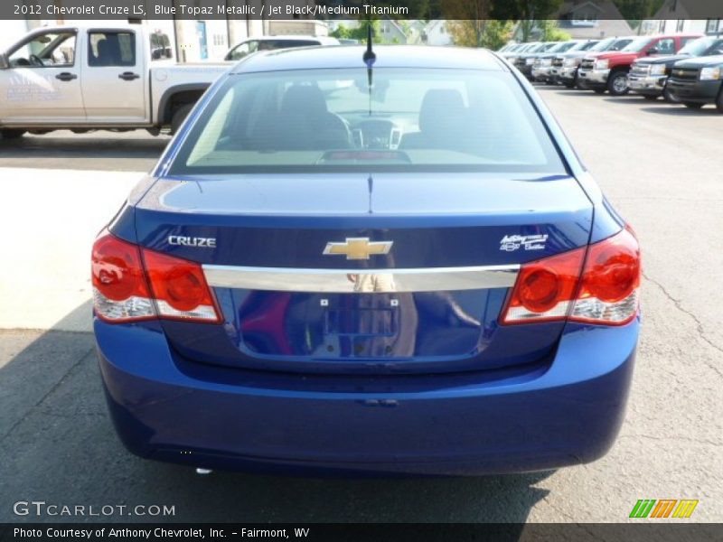 Blue Topaz Metallic / Jet Black/Medium Titanium 2012 Chevrolet Cruze LS