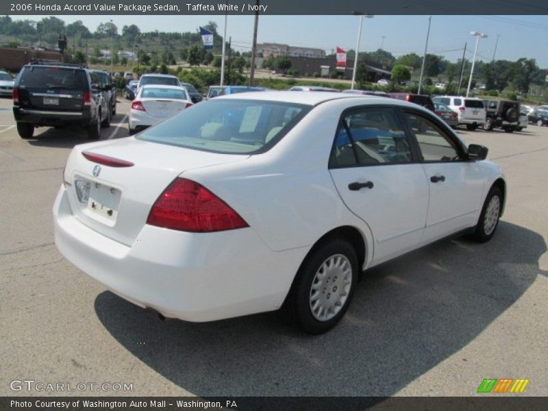 Taffeta White / Ivory 2006 Honda Accord Value Package Sedan