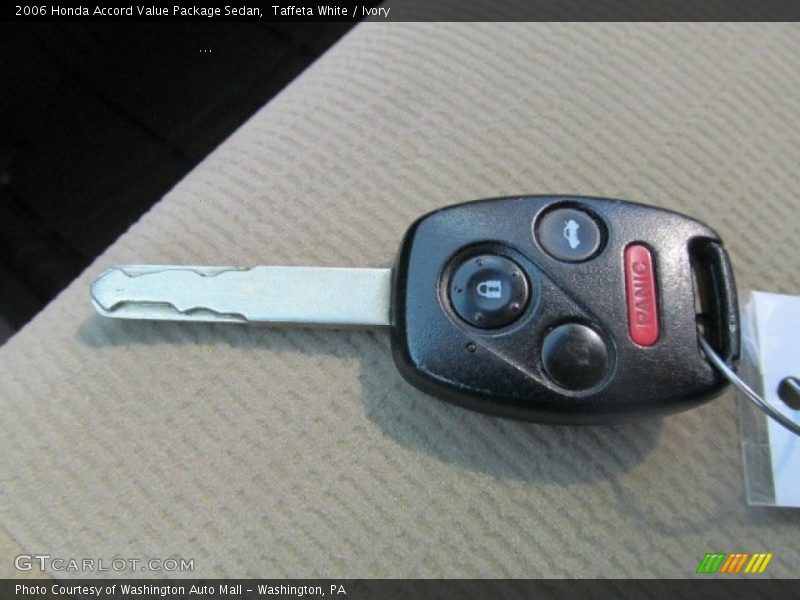 Taffeta White / Ivory 2006 Honda Accord Value Package Sedan