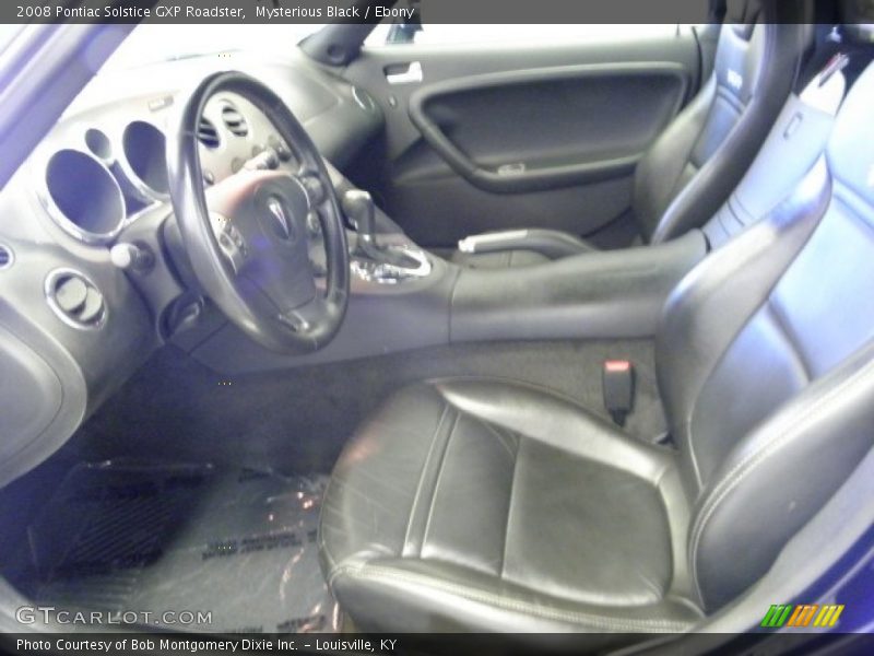 Mysterious Black / Ebony 2008 Pontiac Solstice GXP Roadster