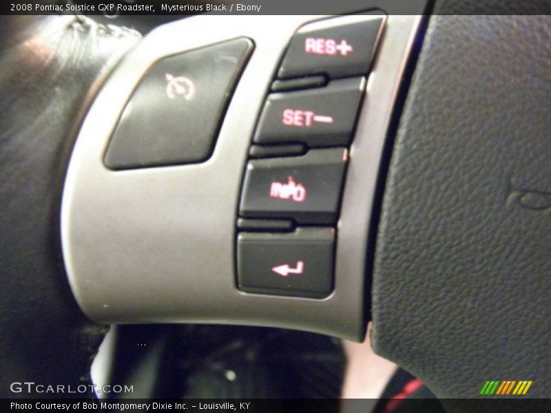 Mysterious Black / Ebony 2008 Pontiac Solstice GXP Roadster