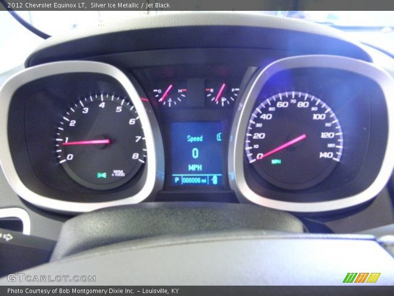 Silver Ice Metallic / Jet Black 2012 Chevrolet Equinox LT