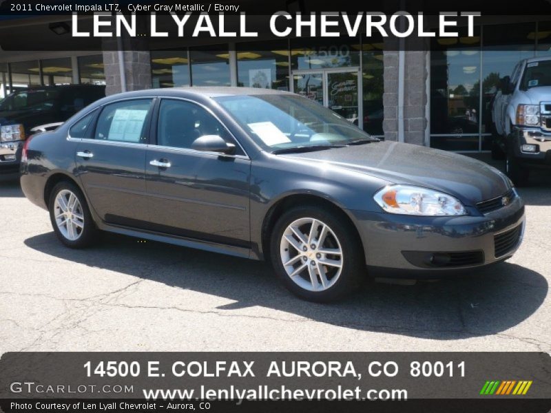 Cyber Gray Metallic / Ebony 2011 Chevrolet Impala LTZ