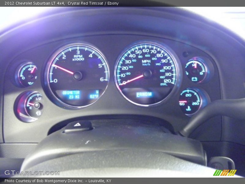 Crystal Red Tintcoat / Ebony 2012 Chevrolet Suburban LT 4x4