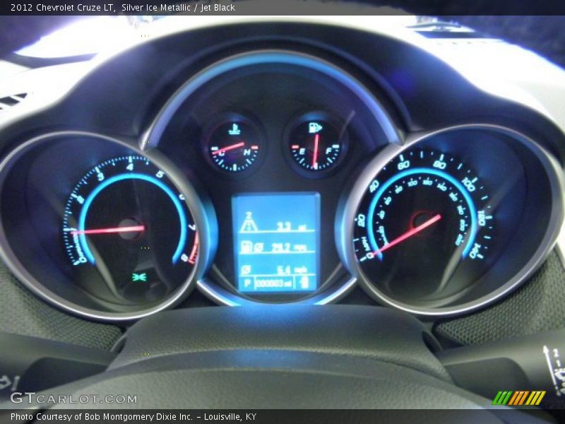 Silver Ice Metallic / Jet Black 2012 Chevrolet Cruze LT