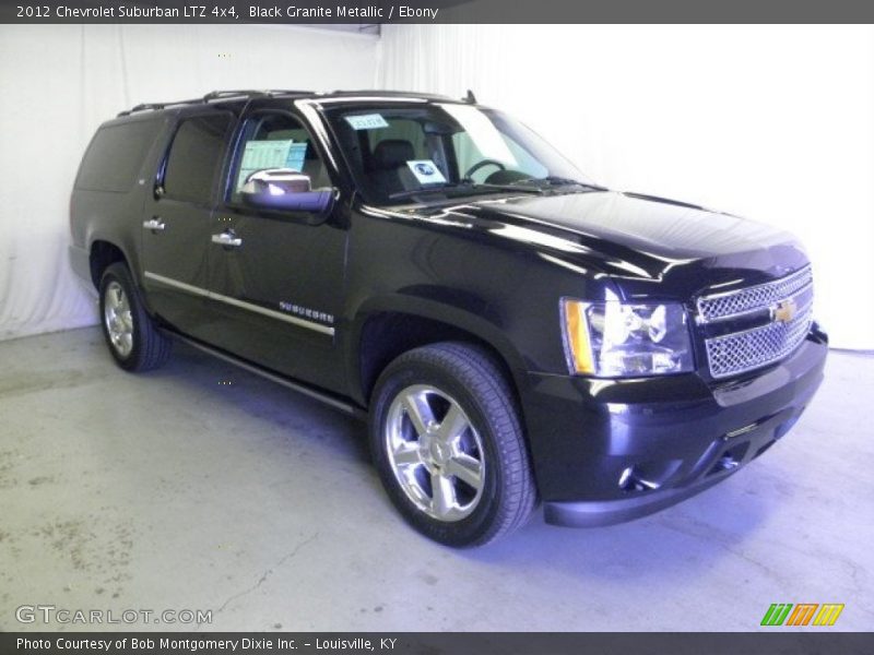 Black Granite Metallic / Ebony 2012 Chevrolet Suburban LTZ 4x4